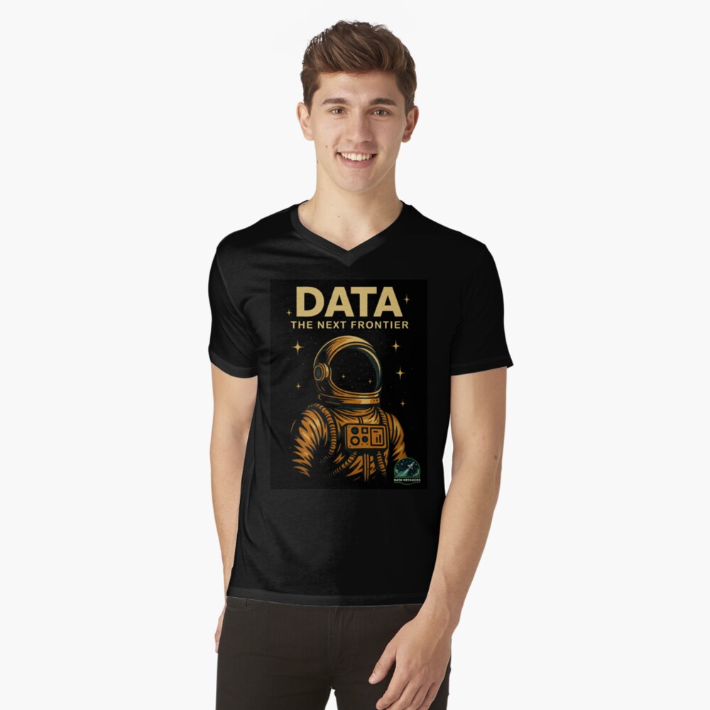 Item preview, V-Neck T-Shirt designed and sold by DataVoyagers.