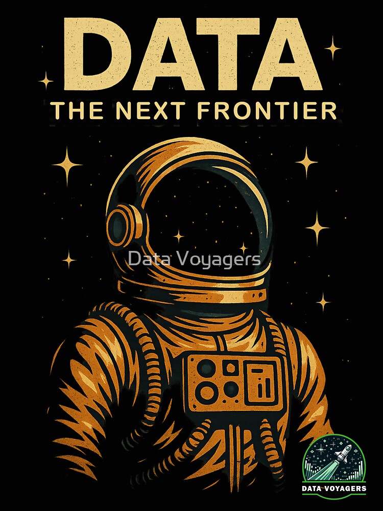 Thumbnail 3 of 3, Sticker, Data, the Next Frontier designed and sold by DataVoyagers.