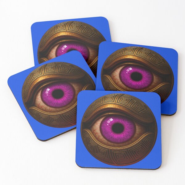 Item preview, Evil Creepy Eyeball Biomechanical Purple Cyber Eye designed and sold by hauntedtees.