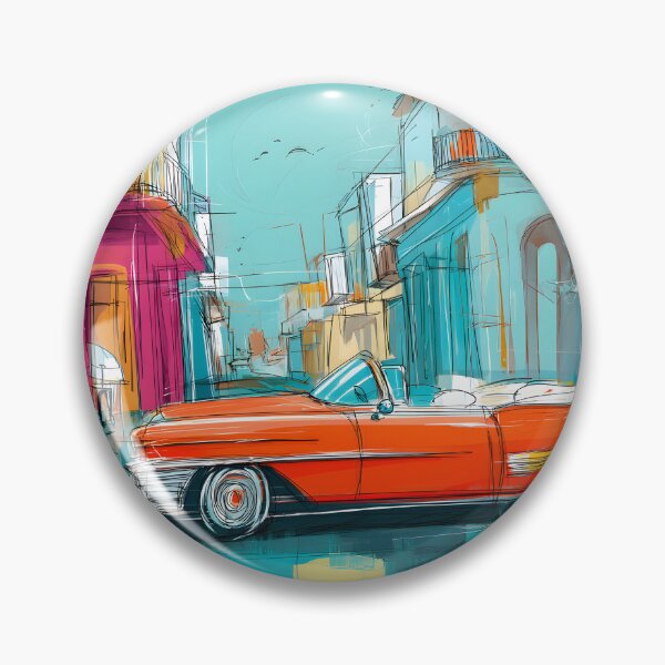 Item preview, Ignite Havana's Urban Jazz Scene - Vibrant Saxophone and Vintage Car in Motion designed and sold by OlfactoART Studio.
