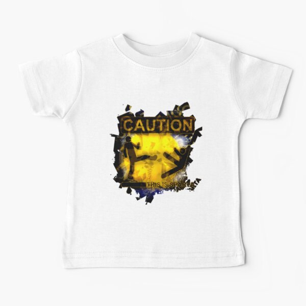 Spartans Caution this is spartan' Baby Organic T-Shirt