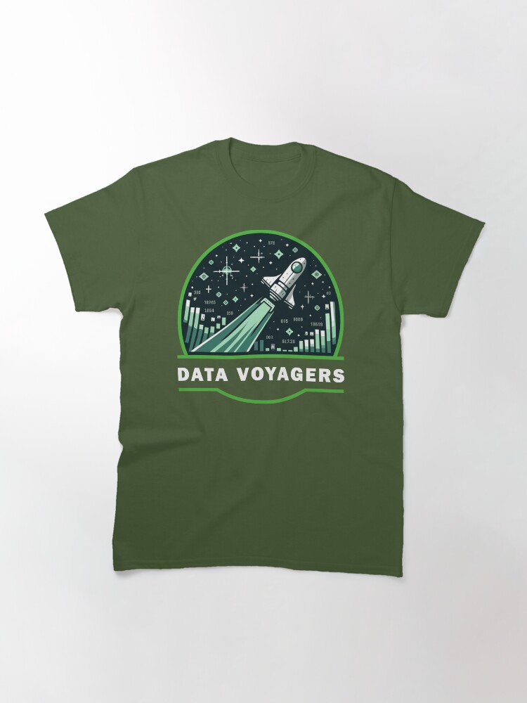 Thumbnail 3 of 7, Classic T-Shirt, Data Voyagers Clothing Dark Shirt designed and sold by DataVoyagers.