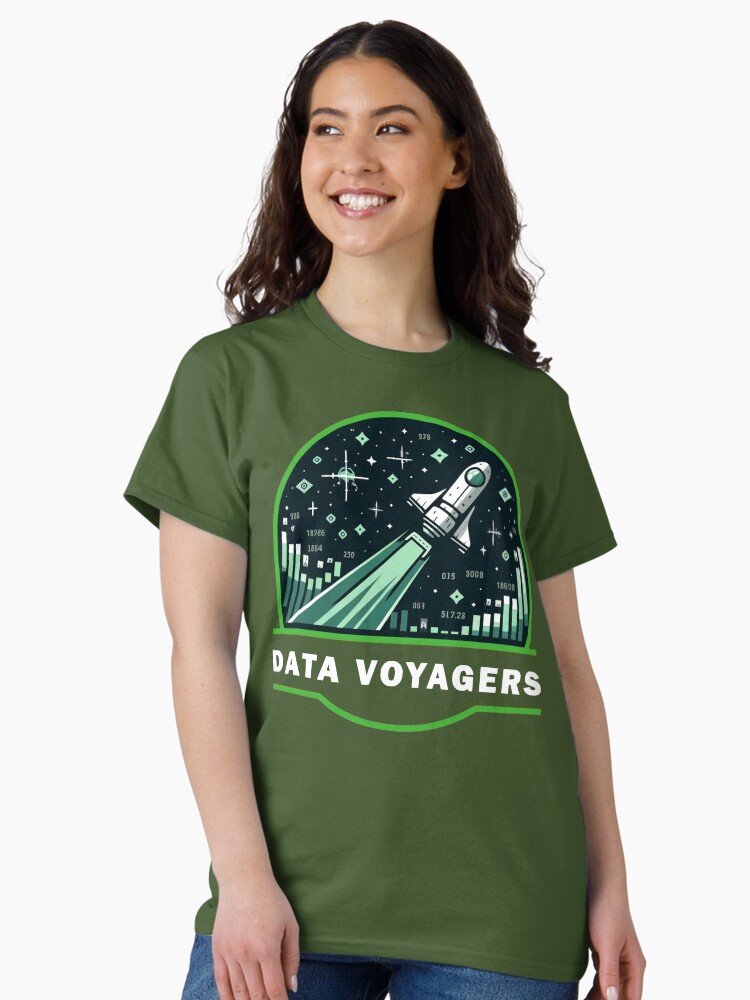 Thumbnail 1 of 7, Classic T-Shirt, Data Voyagers Clothing Dark Shirt designed and sold by DataVoyagers.