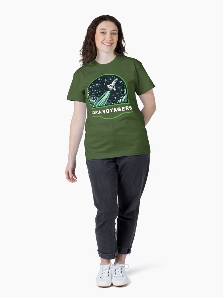 Thumbnail 4 of 7, Classic T-Shirt, Data Voyagers Clothing Dark Shirt designed and sold by DataVoyagers.