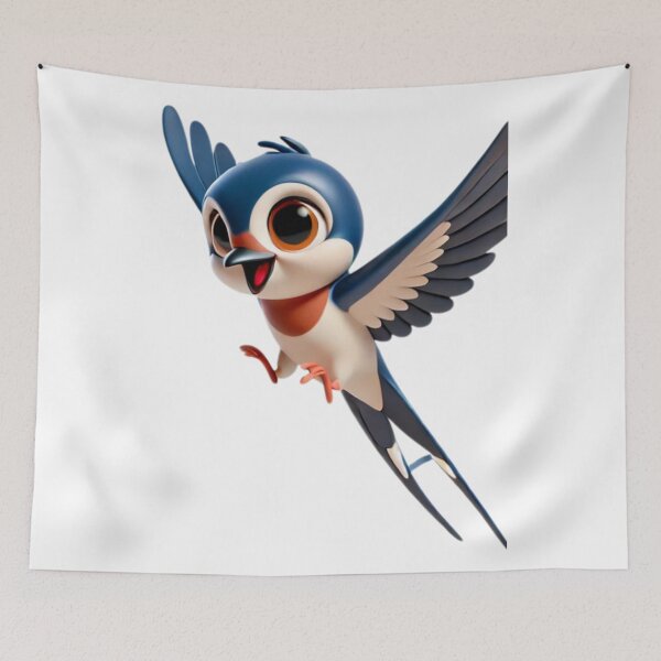 Item preview, Adorable Flying Barn Swallow designed and sold by Sillytoe.