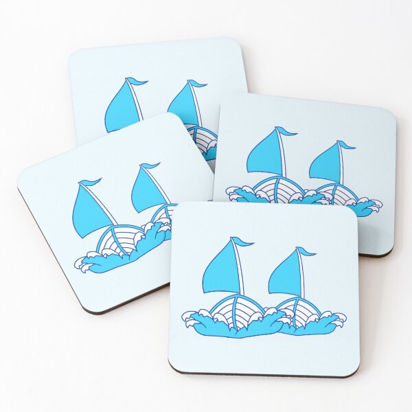Item preview, 2 Sailing Ships Comic Cartoon Style Team Competition designed and sold by shirt-o-mat.