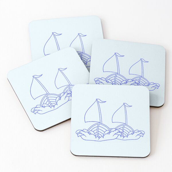 Item preview, 2 Sailing Ships Comic Cartoon Style Team Competition designed and sold by shirt-o-mat.