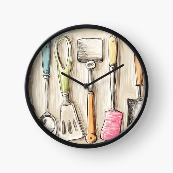 Item preview, Kitchen Utensils Collection - Spatulas, Ladles, and Whisk in Artistic Sketch Style designed and sold by OlfactoART Studio.