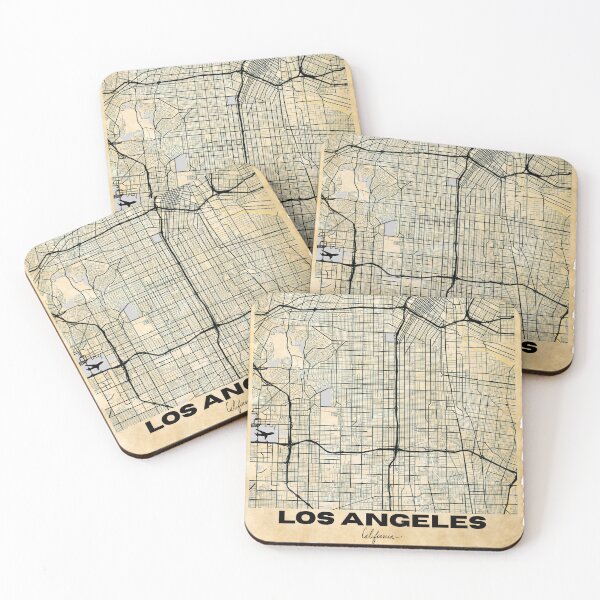 Item preview, Vintage Los Angeles Map Design designed and sold by WanderingLife.