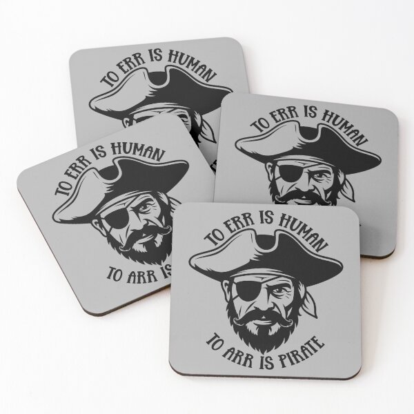 Item preview, To Err Is Human; To Arr Is Pirate designed and sold by theartfulaspie.