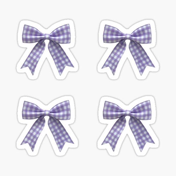 Item preview, Purple Gingham Bows designed and sold by GwenSnow.