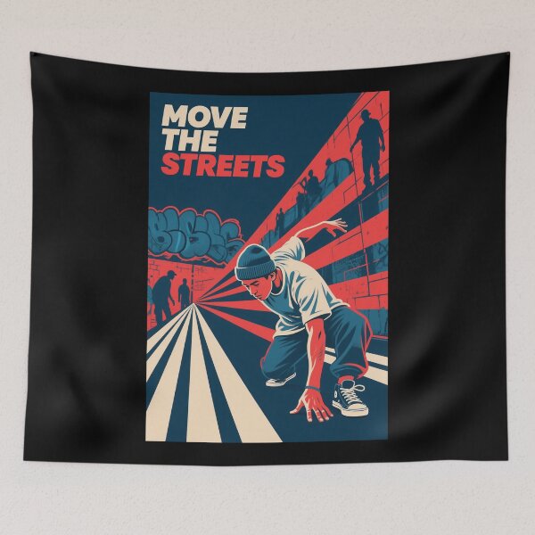 Item preview, Move The Streets – Retro Breakdancer Hope Style Obama designed and sold by HoopeStylee.