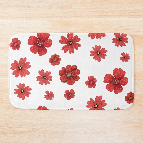 Item preview, red little flowers designed and sold by PnrArtDesign.