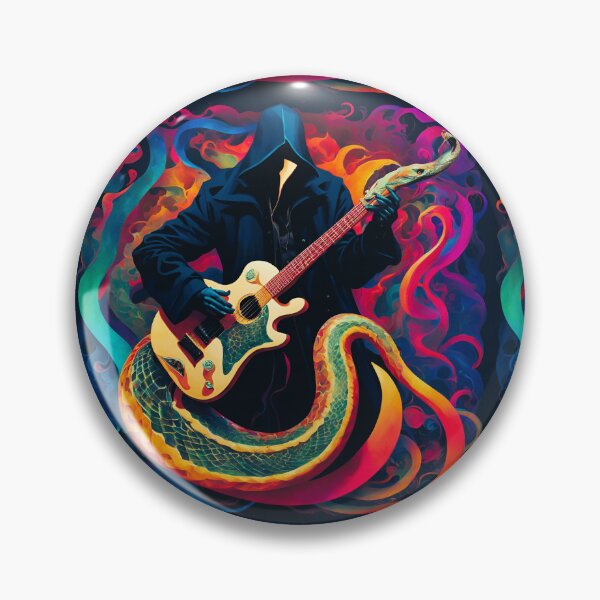 Item preview, Shadowman Plays Snake-Guitar // Venom Meets Poison designed and sold by Atarac.