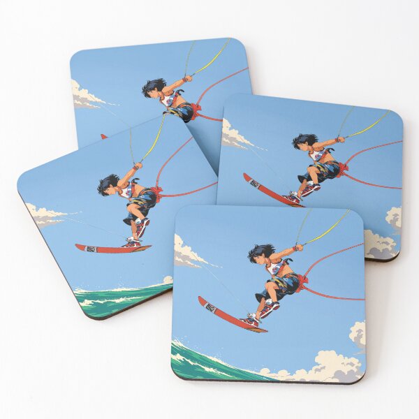 Item preview, Freestyle Kateboarding athlete in the ocean designed and sold by MerlinWear.