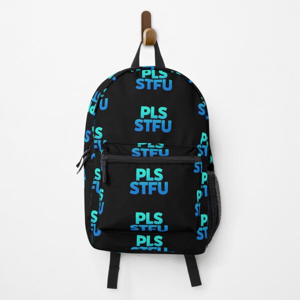 Item preview, Pls STFU in Teal and Blue designed and sold by Memes N Lore .
