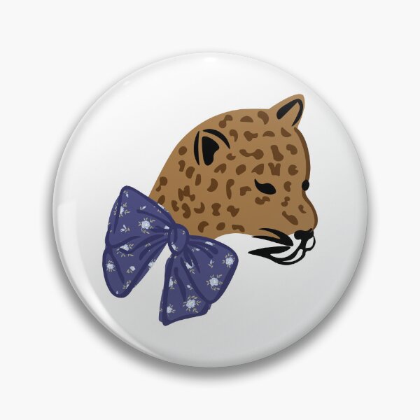 Item preview, Floral Bow Leopard (Blue) designed and sold by Lil Bits Art.
