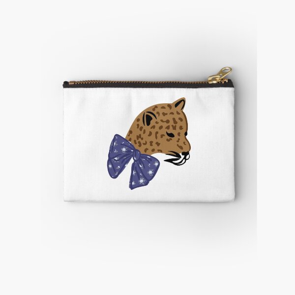 Item preview, Floral Bow Leopard (Blue) designed and sold by Lil Bits Art.