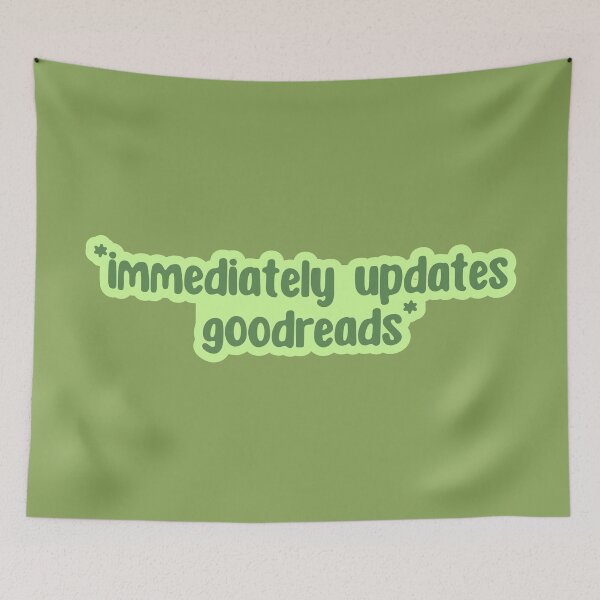 Item preview, immediately updates  goodreads - green designed and sold by Neadoodles.
