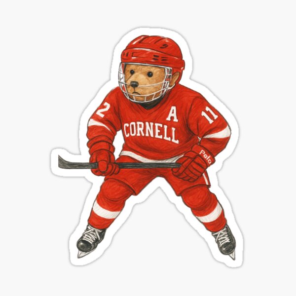 Item preview, Lynah Faithful Cornell Hockey Bear designed and sold by choose2become.
