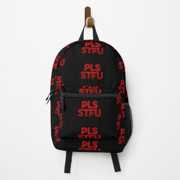 Item preview, Pls STFU in Deep Red designed and sold by Memes N Lore .
