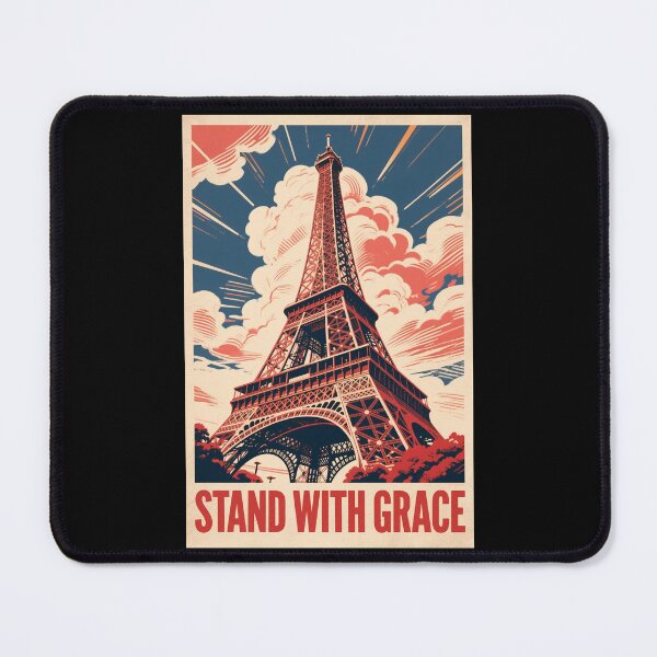 Item preview, Stand with Grace – Eiffel Tower Hope Obama Style designed and sold by HoopeStylee.
