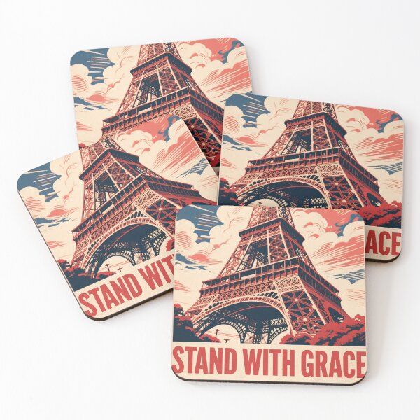 Item preview, Stand with Grace – Eiffel Tower Hope Obama Style designed and sold by HoopeStylee.