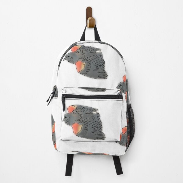 Item preview, Red wing black bird line drawing designed and sold by Ashley’sAnimalz.