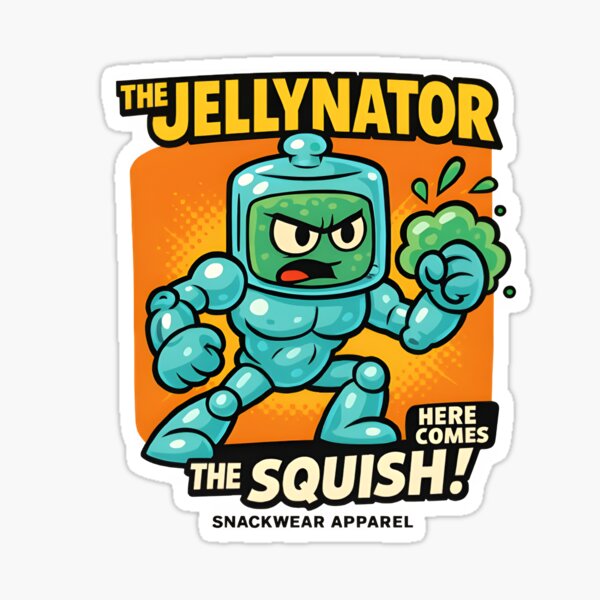Item preview, The Jellynator – Squishy Bot with a Sweet Side Tee | Snackwear Apparel designed and sold by ageropat.