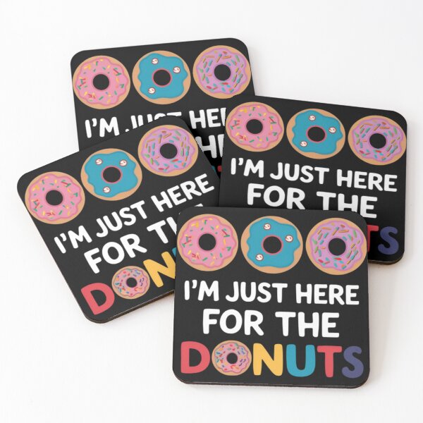 Item preview, I Am Just Here for the Donuts | Funny Donut Lover Design | Sweet Treat Humor Graphic | Playful Snack Time Quote | Casual Foodie Typography designed and sold by PaintedPixels01.