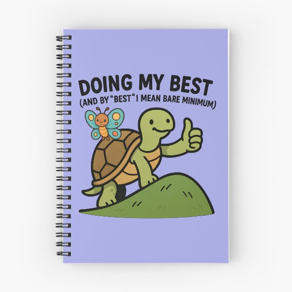 Item preview, Doing My Best (Bare Minimum) | Funny Motivation | Relatable | Turtle | Butterfly designed and sold by EDigitalDesigns.