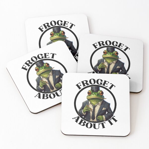 Item preview,  Froget About It Funny Frog Meme Design Mafia Style designed and sold by ZACK ART.