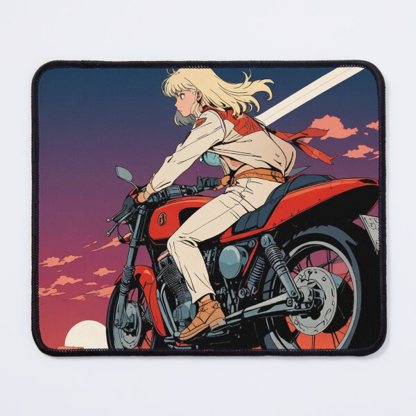 Item preview, Blonde girl in motorcycle designed and sold by MerlinWear.