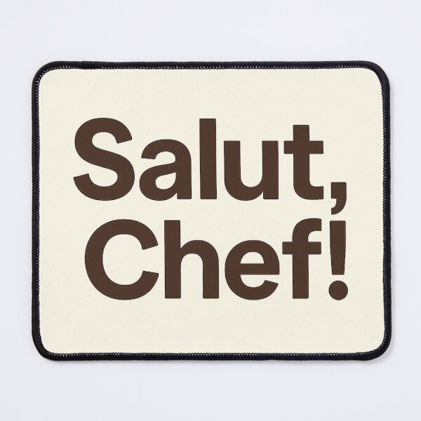 Item preview, Salut, Chef! – Cream Classic Kitchen Typography designed and sold by Chef June.