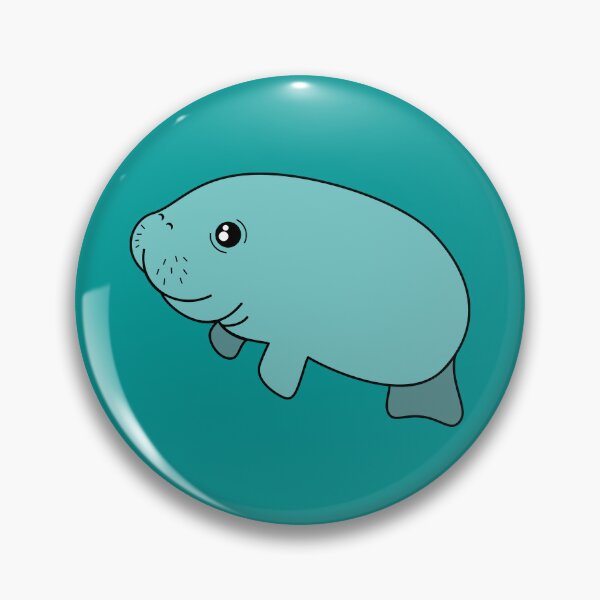 Item preview, Two Twin Baby Manatees in Teal designed and sold by wendymariemedia.