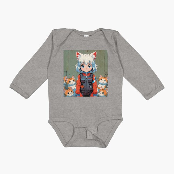 Item preview, Kawaii girl with fat and tender kittens designed and sold by MerlinWear.