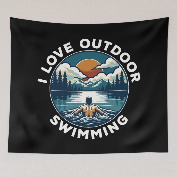 Artikelvorschau, Ich liebe Freibadschwimmen - Schwimmer entworfen und verkauft von MO DESIGNS.
