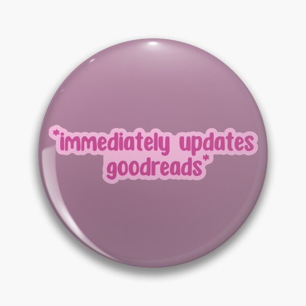 Item preview, immediately updates  goodreads - pink designed and sold by Neadoodles.