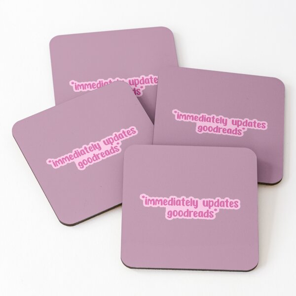 Item preview, immediately updates  goodreads - pink designed and sold by Neadoodles.