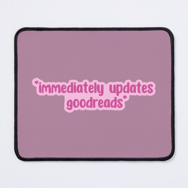 Item preview, immediately updates  goodreads - pink designed and sold by Neadoodles.