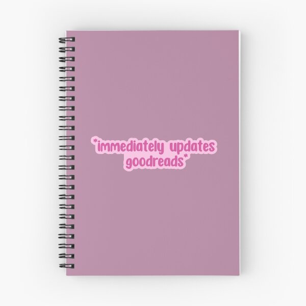 Item preview, immediately updates  goodreads - pink designed and sold by Neadoodles.