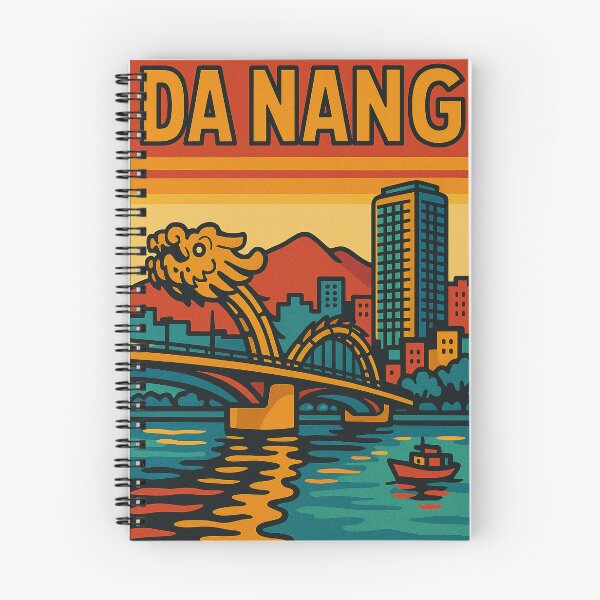 Item preview, Da Nang Vietnam Retro Pop Art Poster | Vibrant Coastal Travel Print | Colorful Seaside Cityscape | Vintage-Inspired Tourism Artwork | Bold Digital Vietnam Design designed and sold by PaintedPixels01.