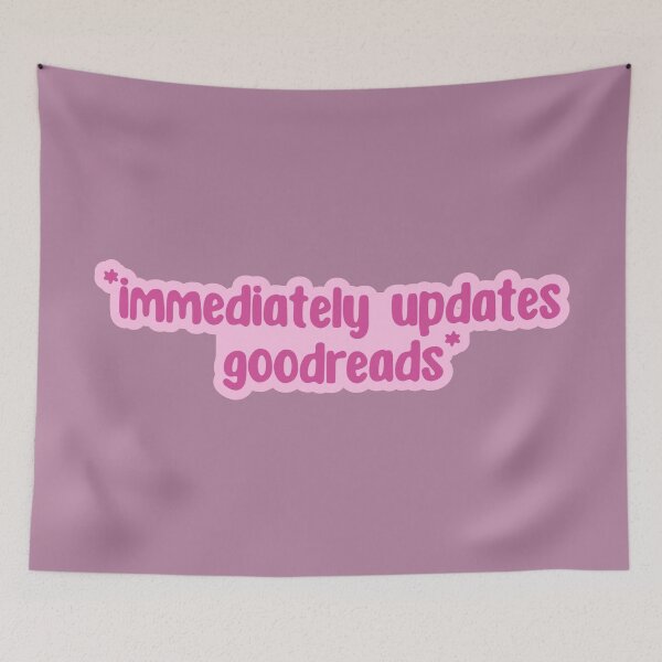 Item preview, immediately updates  goodreads - pink designed and sold by Neadoodles.