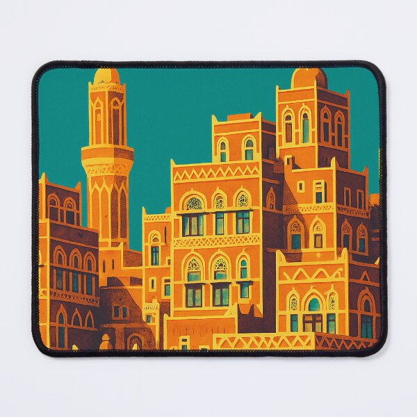 Item preview, Sana'a Travel Poster in Retro Pop Art Style | Colorful Yemen Cityscape Illustration | Vintage-Inspired Middle East Design | Bold Cultural Heritage Artwork | Digital Urban Travel Aesthetic designed and sold by PaintedPixels01.