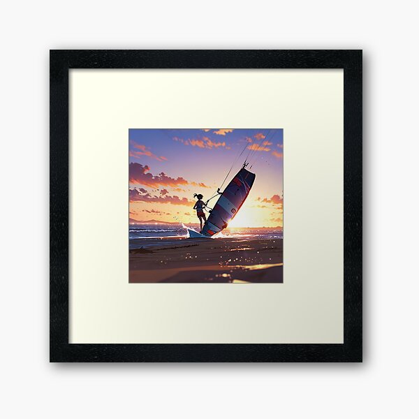 Item preview, Woman doing kateboarding at sunset designed and sold by MerlinWear.