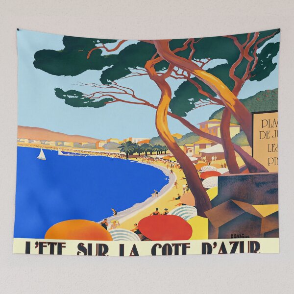 Item preview, Juan Les Pins French Riviera Travel Tourism Vintage   designed and sold by TeeARTHY.