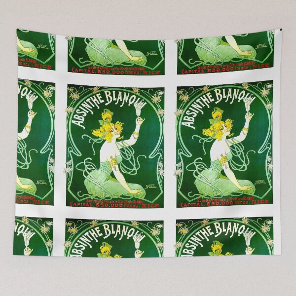 Item preview, Absinthe Blanqui Blonde Lady Nice France French Green Drink Vintage   designed and sold by TeeARTHY.