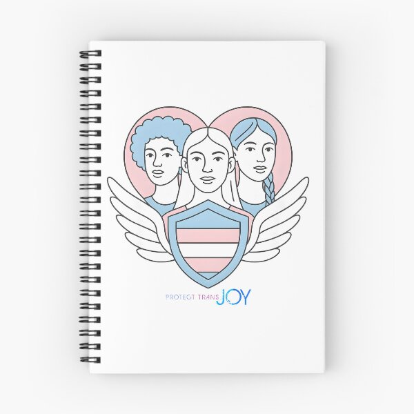 Item preview, Protect Trans Joy – Trans Rights Illustration with Shield and Wings designed and sold by Oddly Yours Goods.