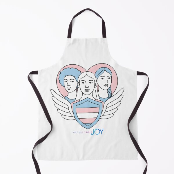 Item preview, Protect Trans Joy – Trans Rights Illustration with Shield and Wings designed and sold by ArtZone1987.