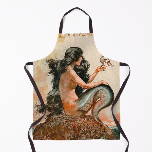 Item preview, La Vie Parisienne Cover Mermaid Siren Fashion Shoes Ocean Sea Vintage Poster designed and sold by TeeARTHY.